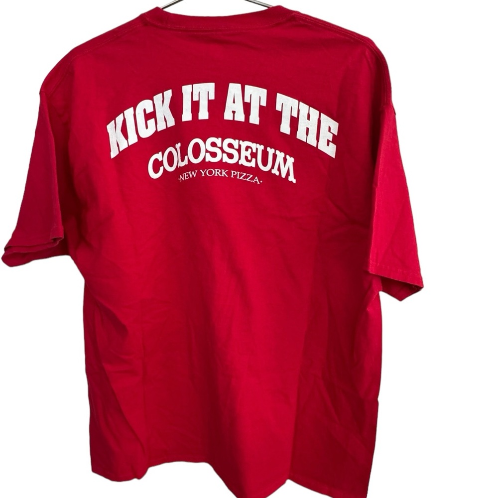Colosseum New York Pizza Red Classic Vintage Men’s XL T-Shirt MINTY